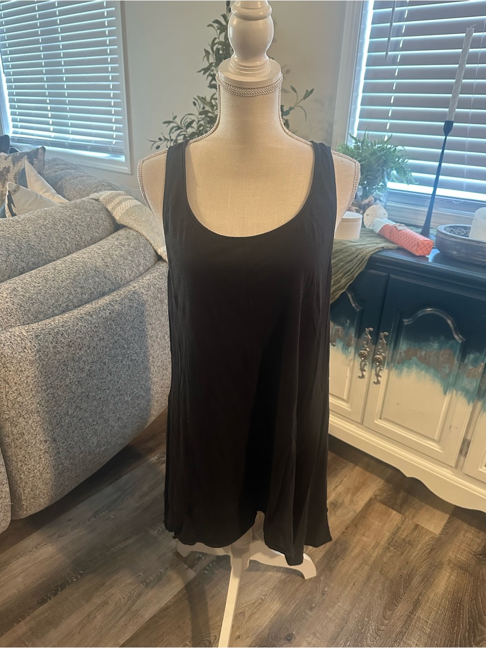 CAbi Black Sleeveless Scoop Tunic